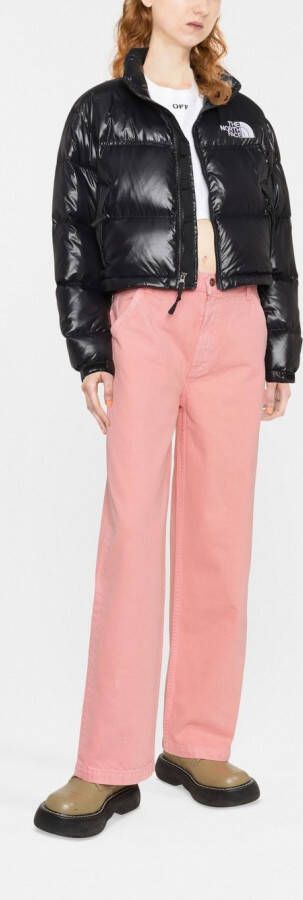 The North Face Cropped donsjack Zwart