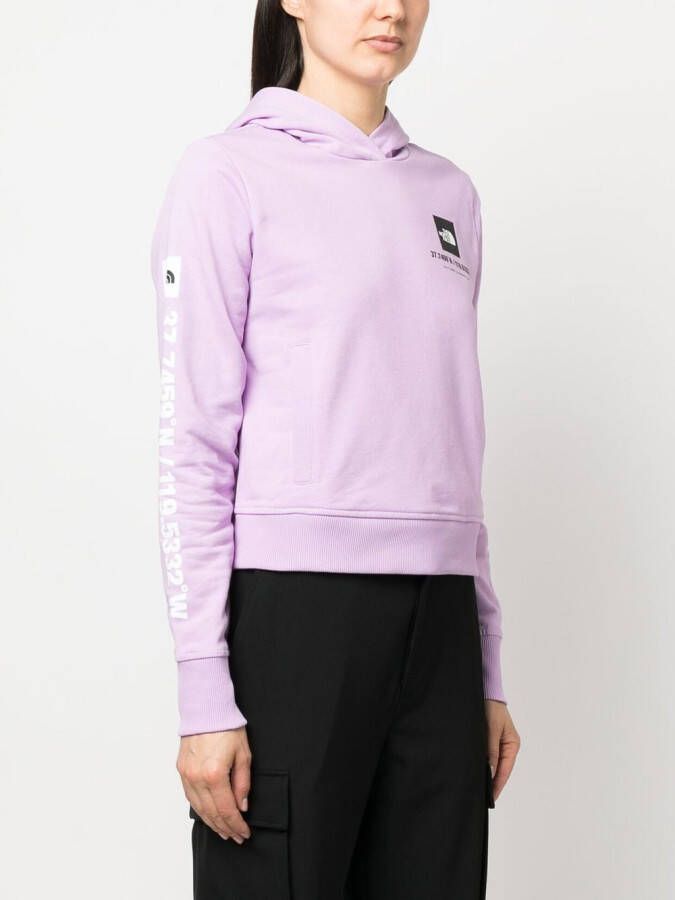 The North Face Cropped hoodie Paars