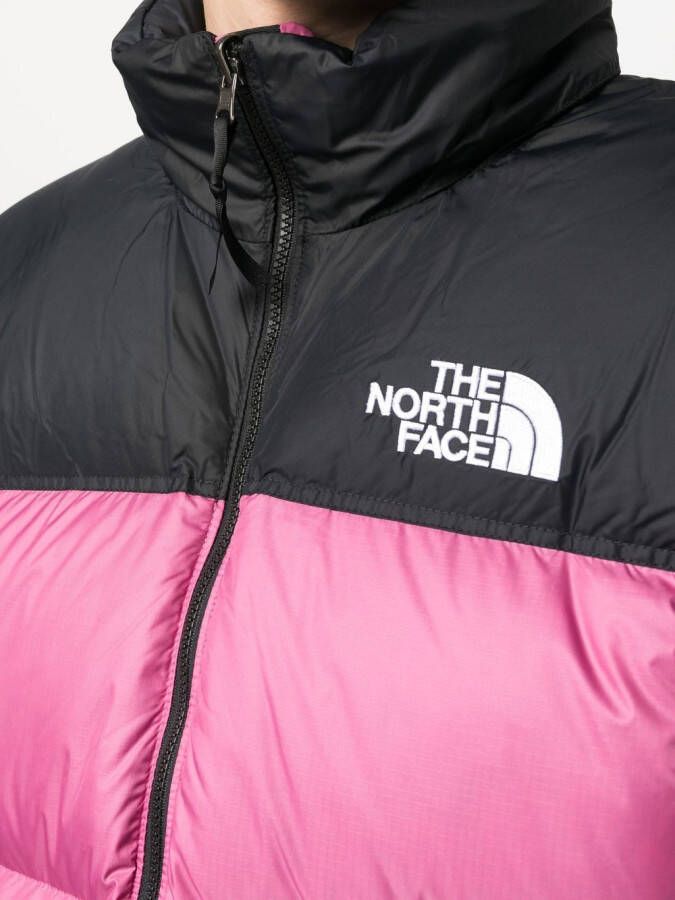 The North Face Donsjack met logoprint Paars