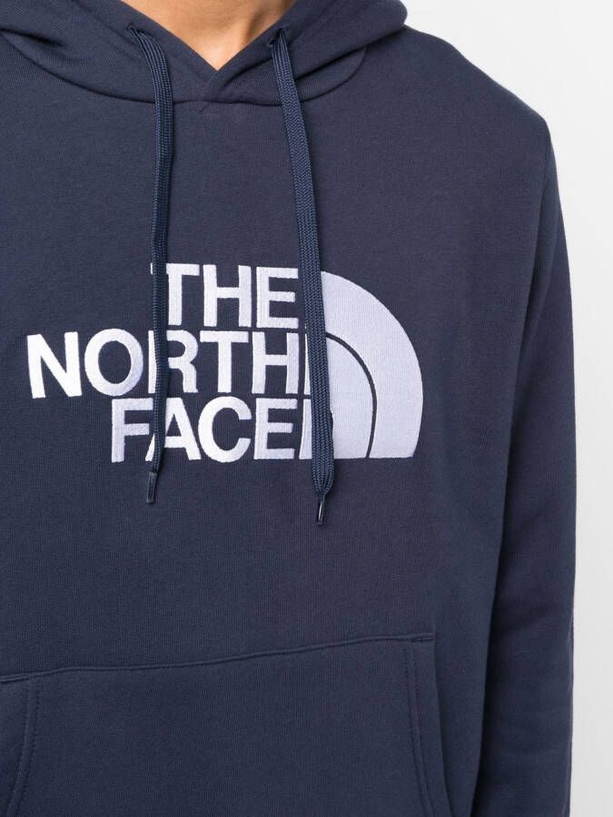 The North Face Hoodie met logoprint Blauw