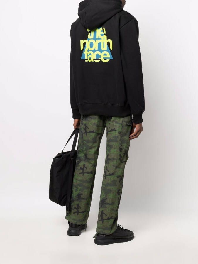 The North Face Hoodie met logoprint Zwart