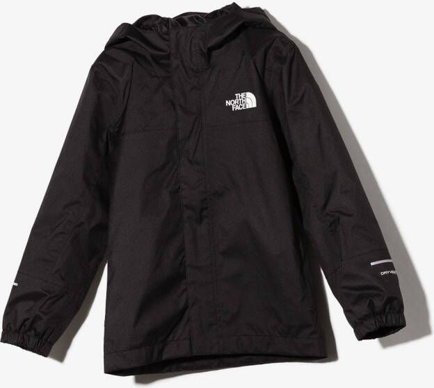 The North Face Kids Regenjack met capuchon Zwart