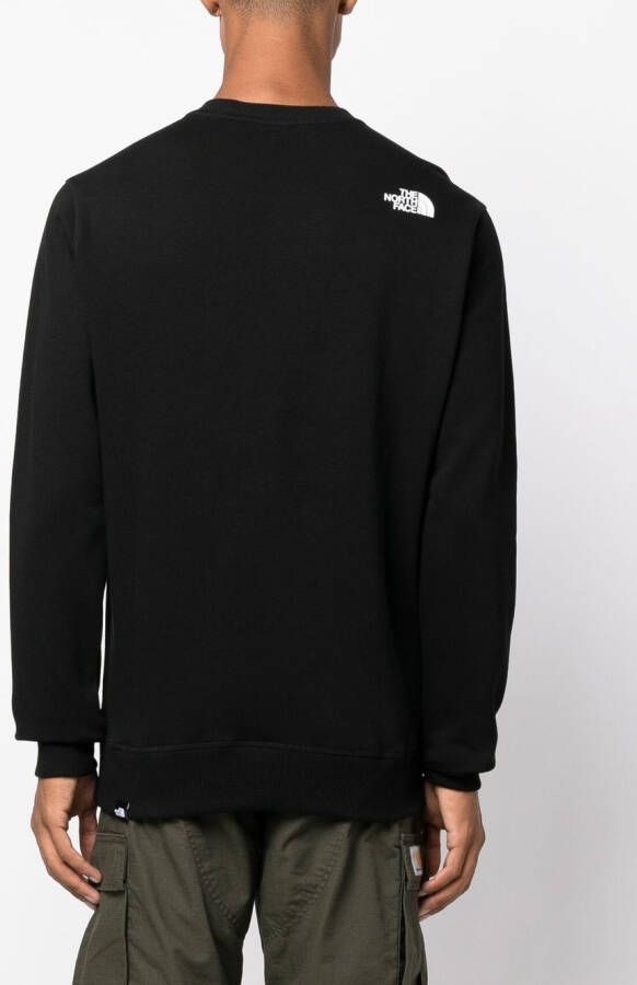 The North Face Sweater met logopatch Zwart