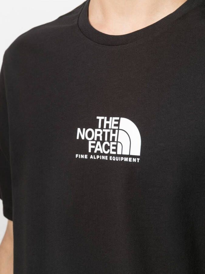 The North Face T-shirt met logoprint Zwart