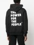 The Power For The People Hoodie met logoprint Zwart - Thumbnail 4