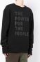 The Power For The People Sweater met logoprint Zwart - Thumbnail 3