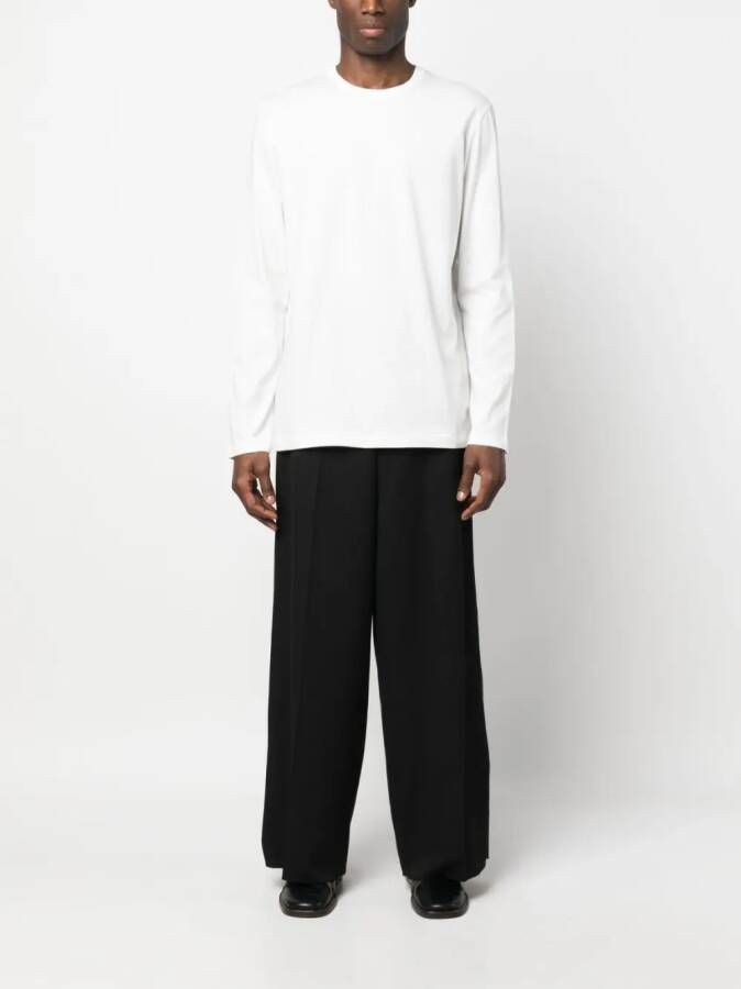 The Row Leon T-shirt met lange mouwen Wit