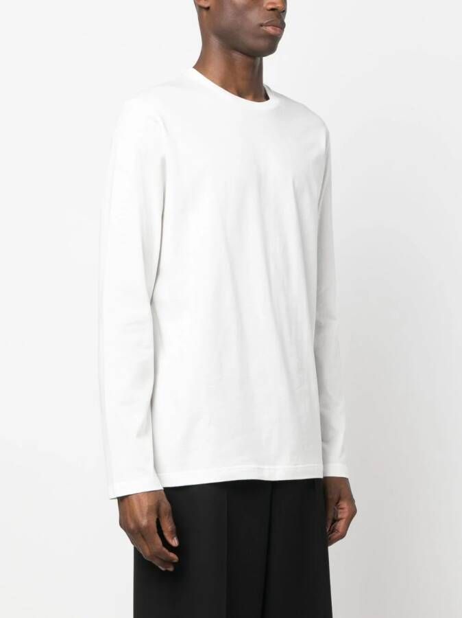 The Row Leon T-shirt met lange mouwen Wit