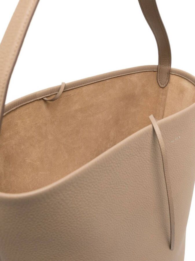 The Row Leren shopper Bruin