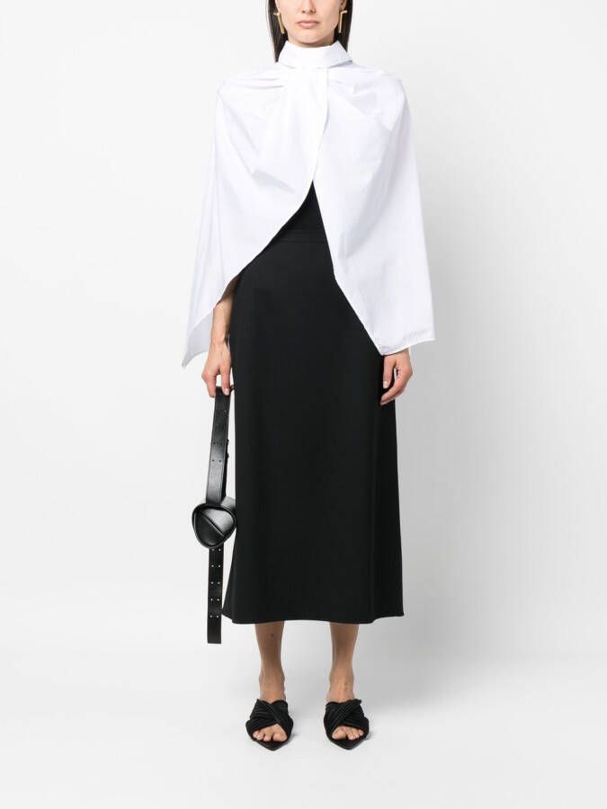 The Row Straight midi-rok Zwart