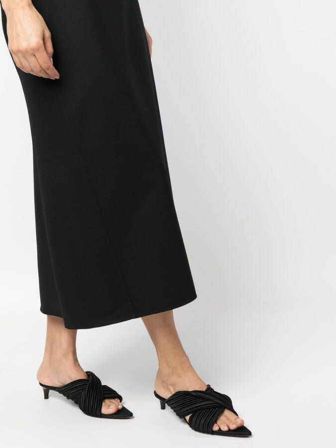 The Row Straight midi-rok Zwart