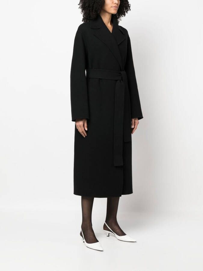 The Row Trenchcoat van zijde Zwart