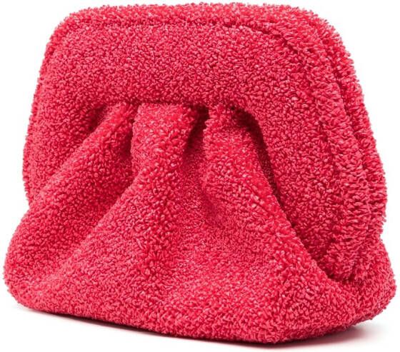 Themoirè Crossbodytas verfraaid met kralen Roze