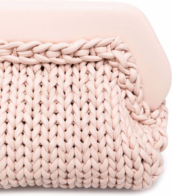 Themoirè Bios geweven clutch Roze