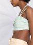 Themoirè Bralette top van imitatieleer Groen - Thumbnail 3