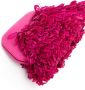 Themoirè Gea rieten clutch Roze - Thumbnail 4