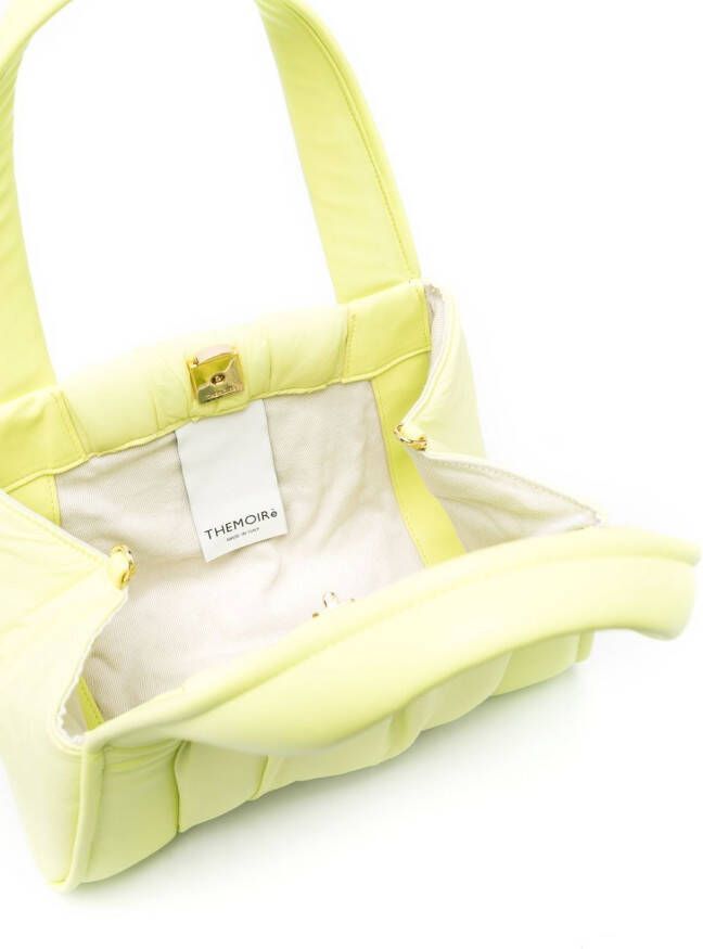 Themoirè Shopper met gewatteerd vlak Geel