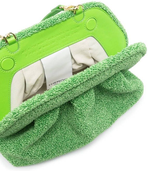 Themoirè Taschen clutch met textuur Groen