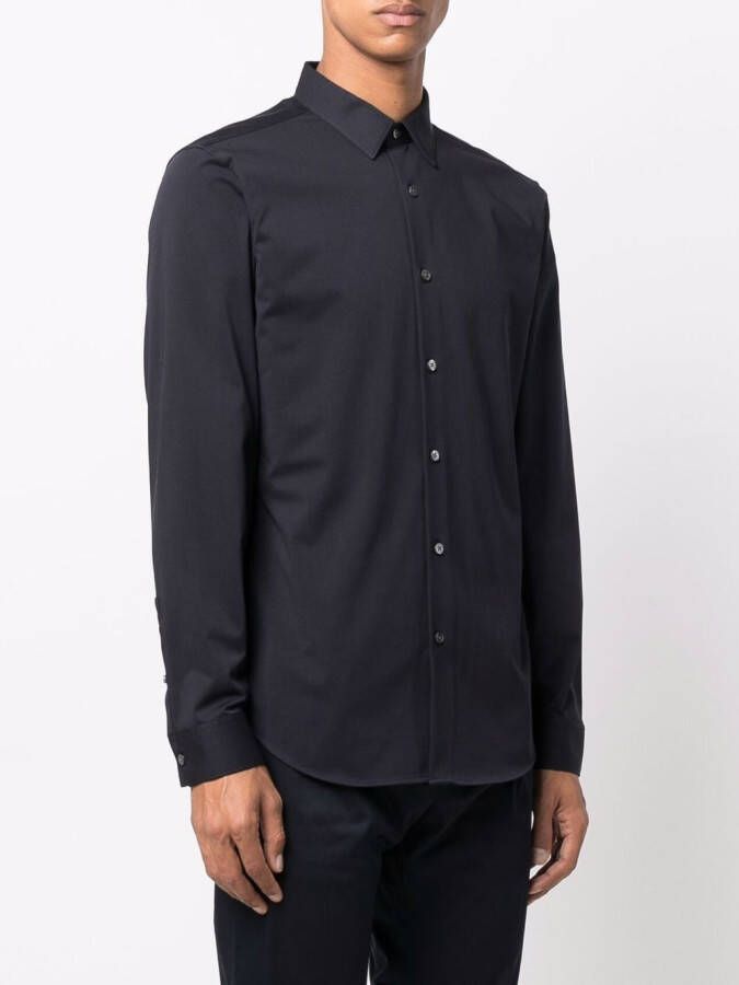 Theory Button-up overhemd Blauw
