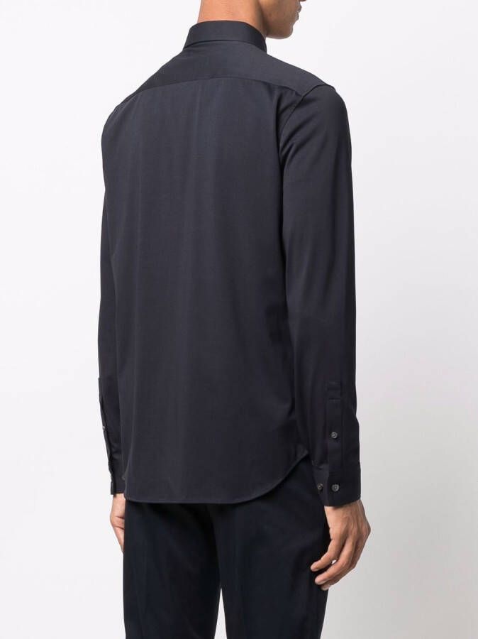 Theory Button-up overhemd Blauw