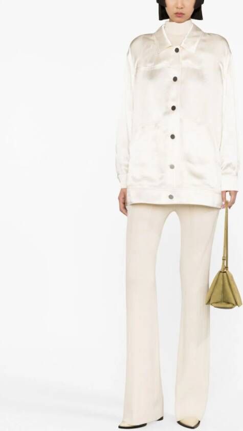 Theory Button-up jack Beige