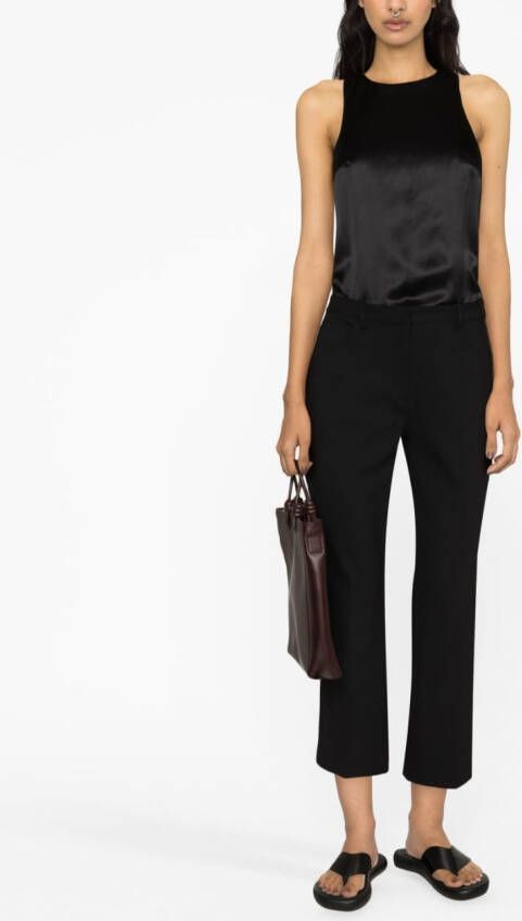Theory Cropped pantalon Zwart