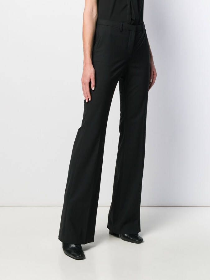 Theory Demitria flared broek Zwart