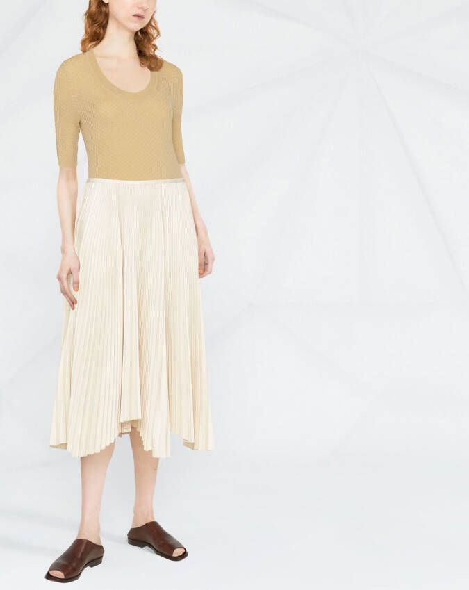 Theory Gebreide trui Beige