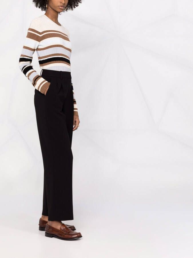 Theory High waist broek Zwart