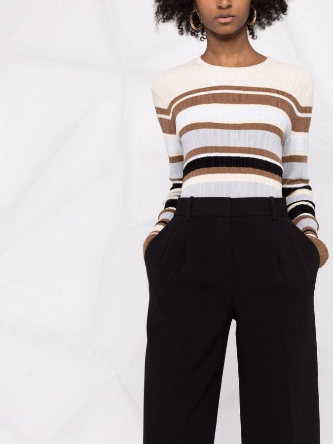 Theory High waist broek Zwart