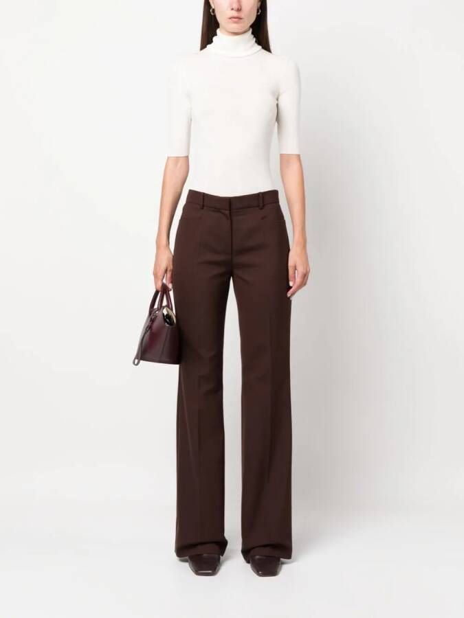 Theory Geribbelde coltrui Beige