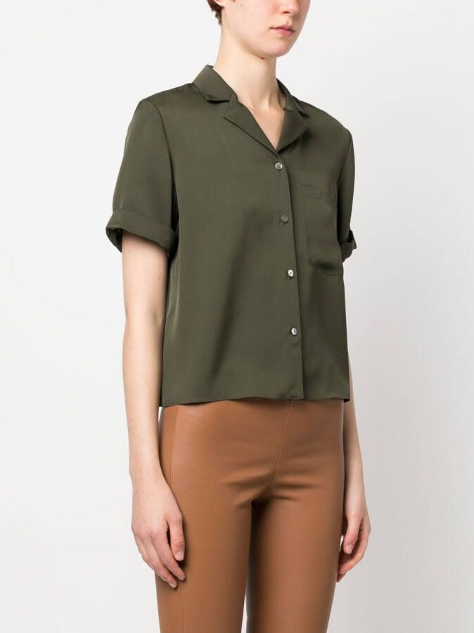Theory Zijden blouse Groen