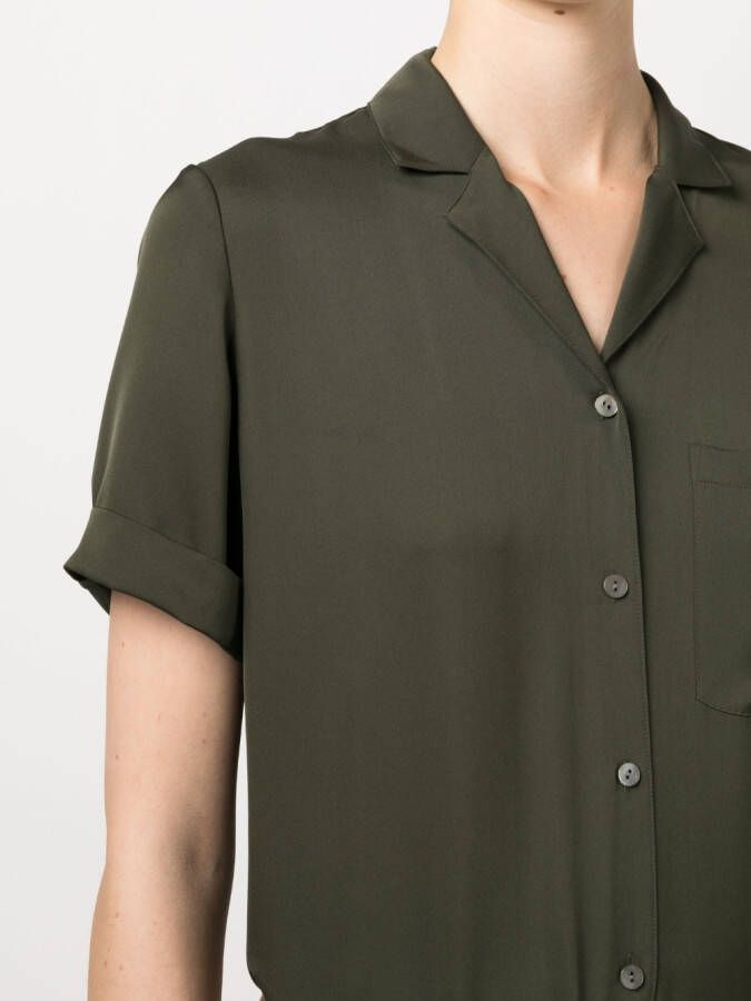 Theory Zijden blouse Groen