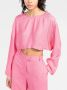 There Was One Cropped blouse Roze - Thumbnail 2