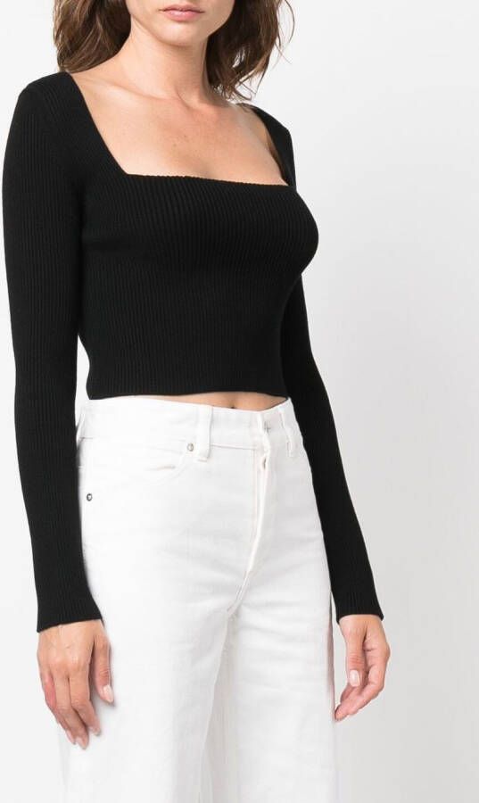 There Was One Cropped top Zwart