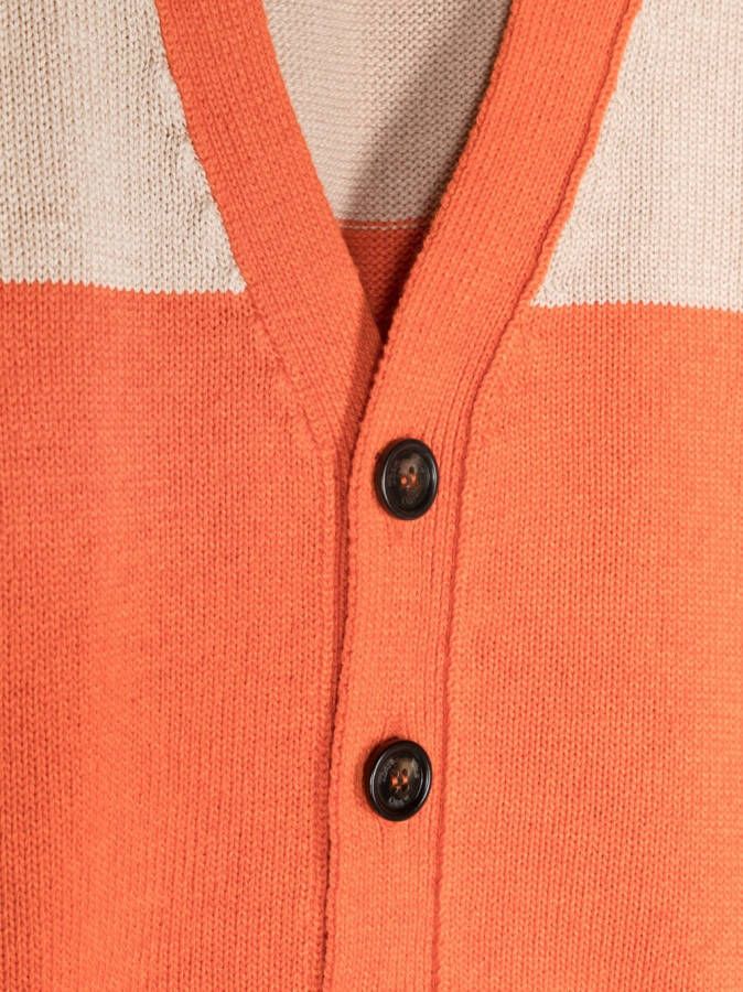 There Was One Kids Vest met colourblocking Oranje