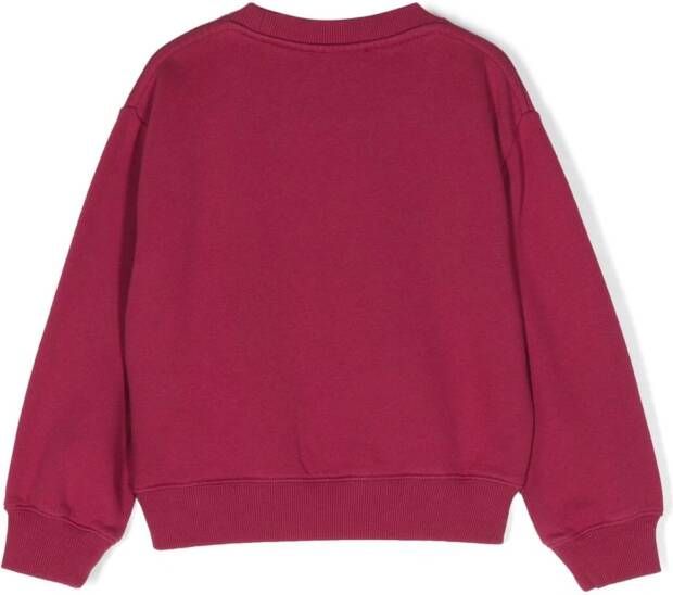 There Was One Kids Sweater met logoprint Rood