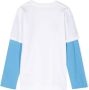 There Was One Kids T-shirt met colourblocking Wit - Thumbnail 2