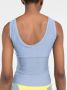 There Was One Tanktop met mesh Blauw - Thumbnail 4