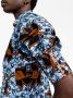 There Was One x Lisa Folawiyo geplooide mini-jurk Blauw - Thumbnail 4