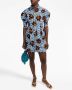 There Was One x Lisa Folawiyo geplooide mini-jurk Blauw - Thumbnail 5