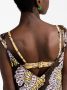 There Was One x Lisa Folawiyo maxi-jurk met abstracte print Bruin - Thumbnail 2