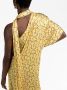 There Was One x Lisa Folawiyo asymmetrische jurk Geel - Thumbnail 2