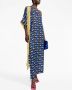 There Was One x Lisa Folawiyo asymmetrische jurk Geel - Thumbnail 3