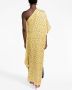 There Was One x Lisa Folawiyo asymmetrische jurk Geel - Thumbnail 5