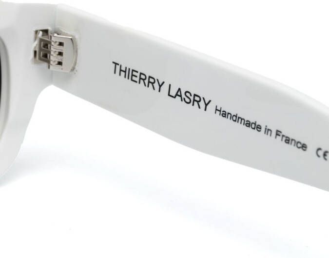 Thierry Lasry Foxxxy zonnebril met vierkant montuur Wit