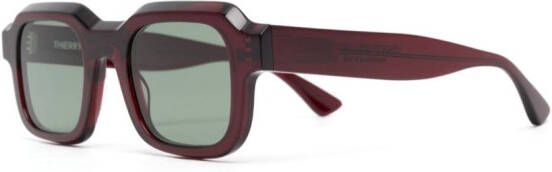 Thierry Lasry Vendetty zonnebril met vierkant montuur Rood