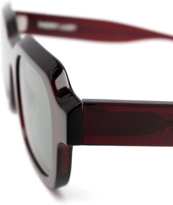 Thierry Lasry Vendetty zonnebril met vierkant montuur Rood