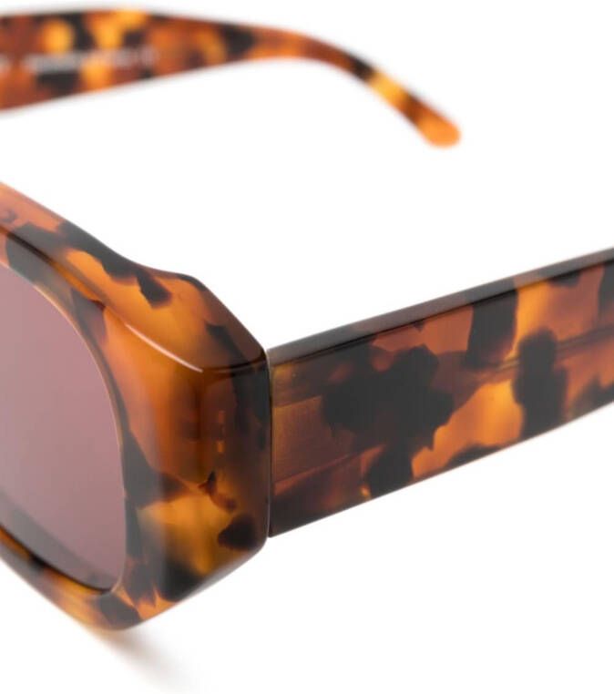 Thierry Lasry Zonnebril met vierkant montuur Bruin