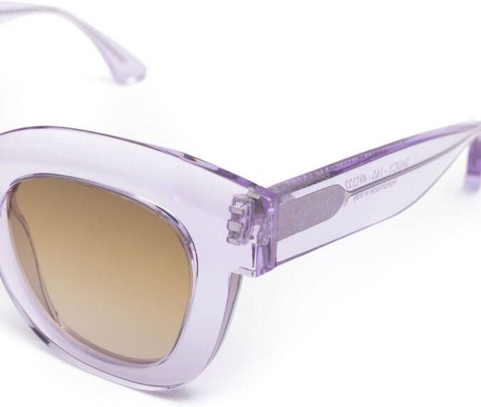 Thierry Lasry Zonnebril met vierkant montuur Paars